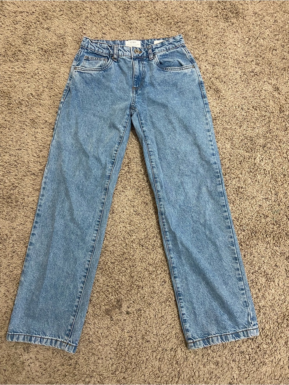 Cotton On Light Blue Low-rise Straight Leg Women's Jeans